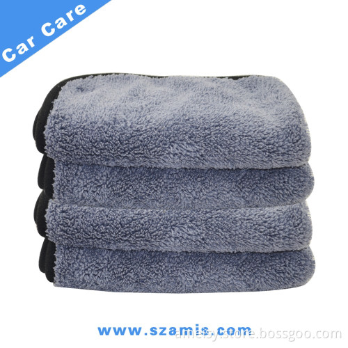 Plush 1000gsm 40x40cm Soft Microfiber Car Buffing Polishing Towel for Auto Detailing
